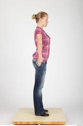 Whole Body Woman Casual Slim Studio photo references